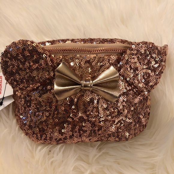 rose gold minnie mouse fanny pack